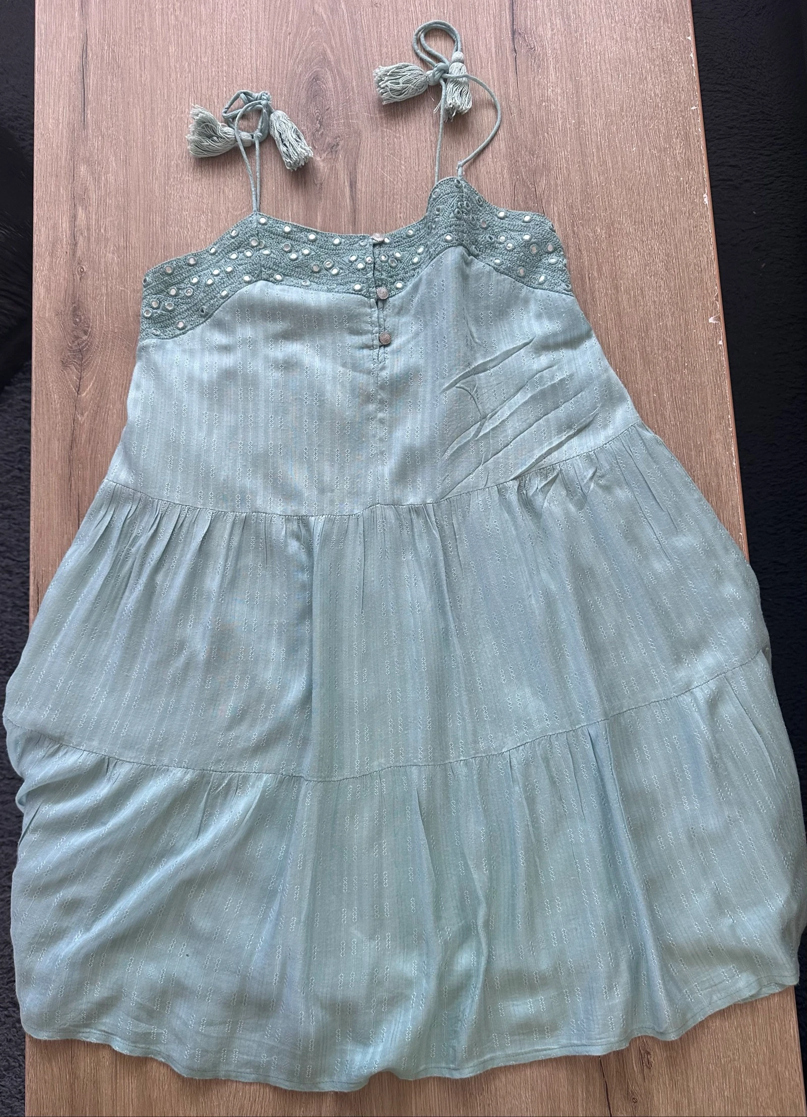 Vestido de Verão Verde Amêndoa Creeks – Tamanho 36 – Muito Bom Estado – photo 11